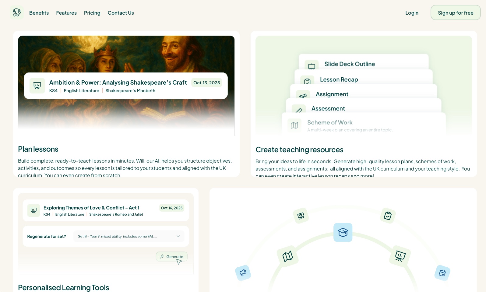 Teaching resource creation and personalization tools